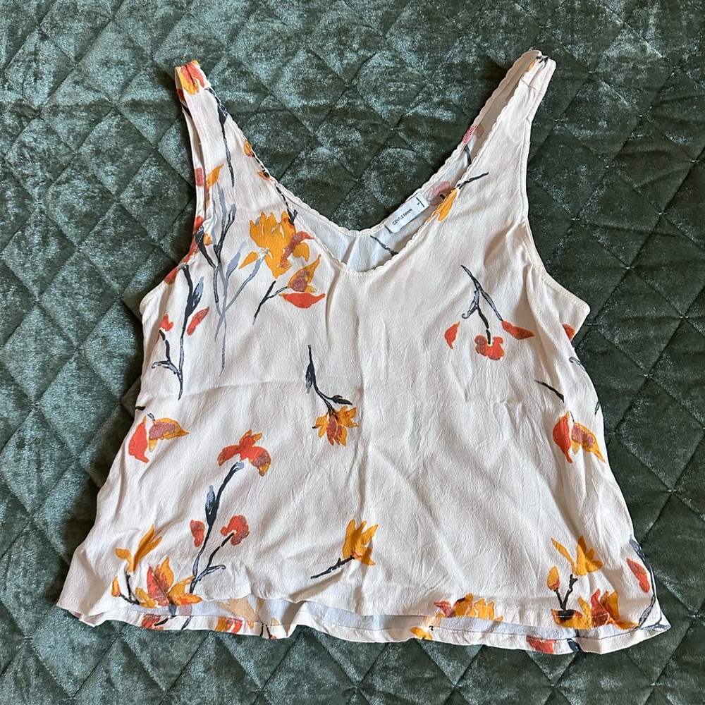 Floral boutique tank top